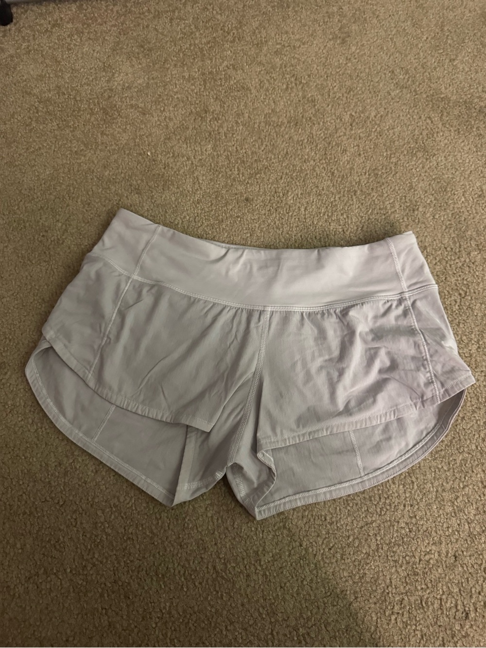 Women's white lululemon Shorts 2”